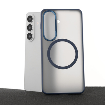 Liavec Soft Case Metal Frame do Samsung Galaxy S26 granatowy
