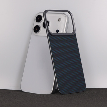 Liavec Carbon Layer Magsafe Aramid Fiber Cover do Iphone 17 Pro niebieski