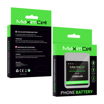 Bateria Maximcell do Nokia N95/N96/E65 (BL-6F) 1200mAh Li-ion