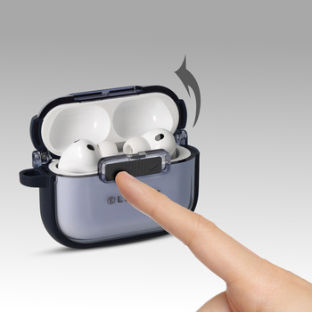 Liavec SlideLock Case do Apple AirPods Pro 3 przezroczysto-niebieski
