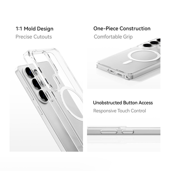 Rock Crystal Transparent Series Magnetic Case for Samsung Galaxy S26 Ultra transparent