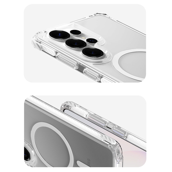 Rock Etui Crystal Clear Magnetic Series do Samsung Galaxy S26 Ultra przezroczysto-czarne