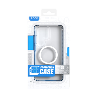 Rock Etui Crystal Clear Magnetic Series do Samsung Galaxy S26 Ultra przezroczysto-czarne