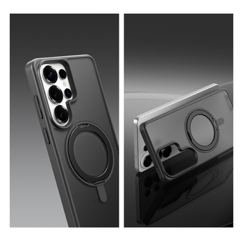 Rock Etui Rotating Stand Soft Touch Series Magnetic do Samsung Galaxy S26 czarne