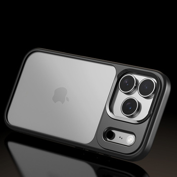 Rock Guard Lens Protection Series Case for Iphone 17 transparent-black