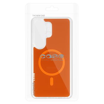 Glossy Magsafe Case do Samsung Galaxy S26 Ultra pomarańczowy