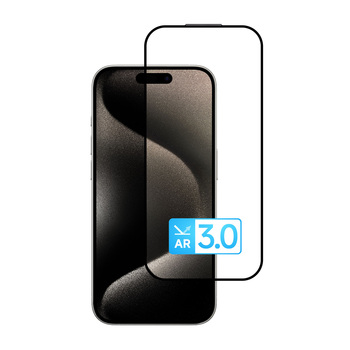 Hartowane szkło Tel Protect 10X AR 3.0 AntiReflective Titanium Glass do Iphone 15 Pro Max (koperta)