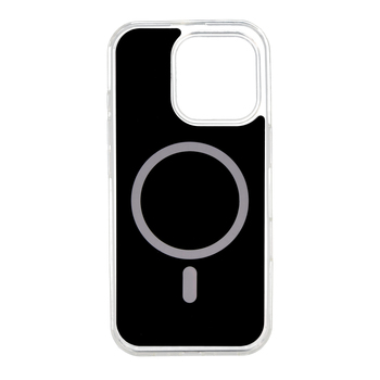 Glossy Magsafe Case for Iphone 15 Pro Max black