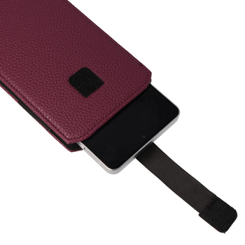 WONDER Flexi Pouch Case (Size XL) for Iphone 17 Air, iPhone 16 Plus/Samsung S26 Plus/S25 Plus/A56/A55/A54/Xiaomi 15/14/13T Pro/13T/Oppo Find X8/Find X7/Reno 12 Pro/Vivo X200/X100/V40 Pro/Motorola Edge 50 Pro/Edge 50/Edge 30 Fusion burgundy