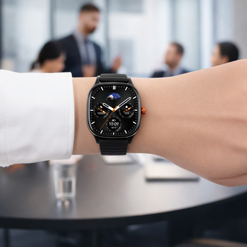 Blavec Smartwatch U-01 Mohito HD AMOLED Voice Call (SWU01-B) czarny + 1 pasek