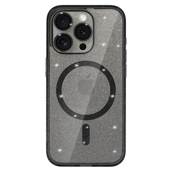 Glitter Magsafe Case for Samsung Galaxy S26 black clear