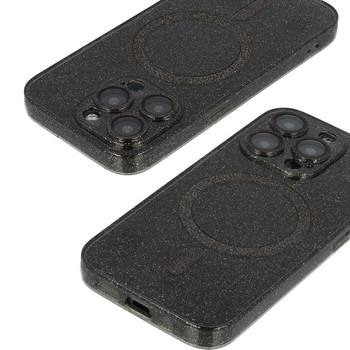 Glitter Magsafe Case for Samsung Galaxy S26 black clear
