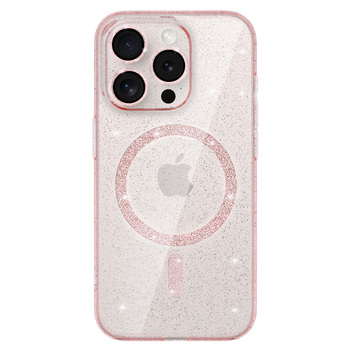 Glitter Magsafe Case do Samsung Galaxy S26 Ultra różowy clear