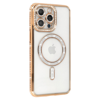 Bling Magsafe Case do Xiaomi Redmi Note 15 4G złoty