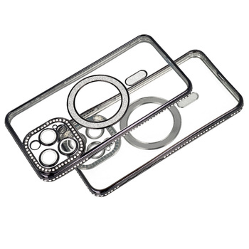 Bling Magsafe Case for Xiaomi Redmi Note 15 Pro 5G purple