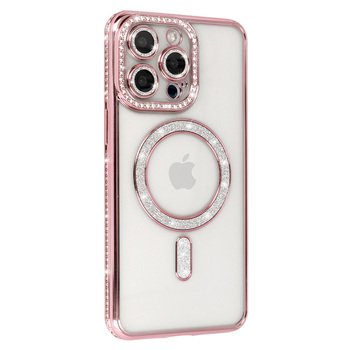 Bling Magsafe Case for Xiaomi Redmi Note 15 4G pink