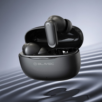 Blavec Słuchawki Bluetooth TWS BW-08 Speak AI z tłumaczeniem na żywo (BW08SA-B) czarne