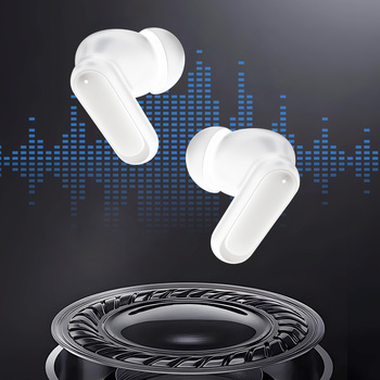 Blavec Słuchawki Bluetooth TWS BW-08 Speak AI z tłumaczeniem na żywo (BW08SA-W) białe