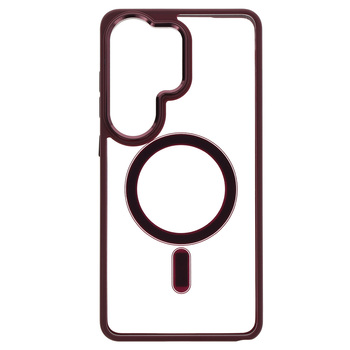 Metallic Magsafe Case do Samsung Galaxy S25 Wiśniowy
