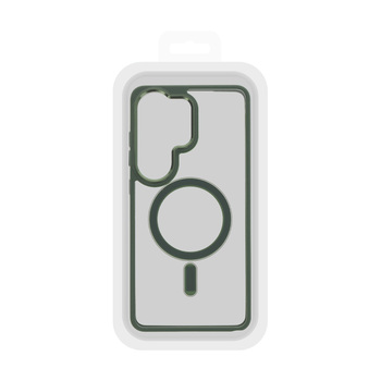 Metallic Magsafe Case do Samsung Galaxy S25 Zielony