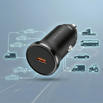 Blavec Ładowarka samochodowa BS-01C-C Road - Typ C - PD 20W z kablem Typ C na Typ C (CCBS01CCR-CB) czarna
