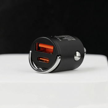Blavec Ładowarka samochodowa BS-02B Aero - USB + Typ C - QC 3.0 18W PD 30W (CCBS02BA-UCB) czarna
