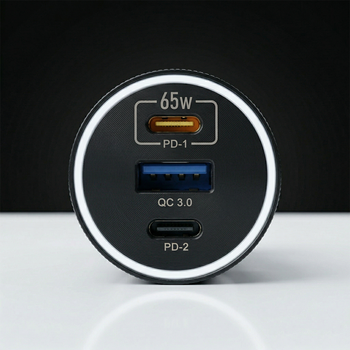 Blavec Ładowarka samochodowa BS-06D-C Trip - USB + 2xTyp C - QC 3.0 95W z kablem Typ C na Typ C (CCBS06DCQ-U2CB) czarna