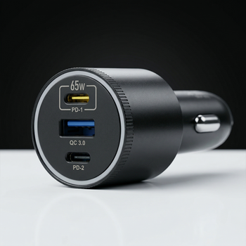 Blavec Ładowarka samochodowa BS-06D-C Trip - USB + 2xTyp C - QC 3.0 95W z kablem Typ C na Typ C (CCBS06DCQ-U2CB) czarna