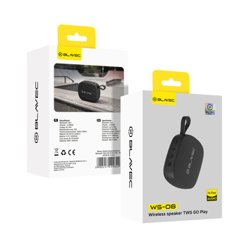 Blavec Głośnik Bezprzewodowy Bluetooth TWS WS-06 Go Play - 6W (WS06-B) czarny