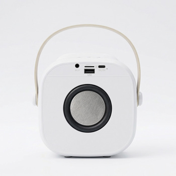 Blavec Głośnik Bezprzewodowy Bluetooth WS-08 Karaoke Idol - 8W z 2 mikrofonami (WS08-2MW) biały