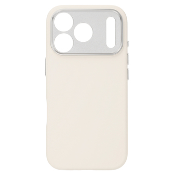 Liavec Silk Shield Case with Metal Camera Frame for Iphone 17 Pro Max beige