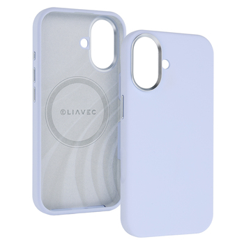 Liavec Silky Case with Metal Camera Frame for Iphone 17 blue