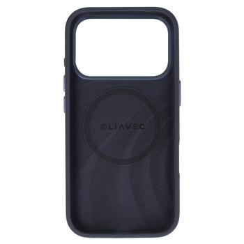 Liavec Silky Case with Metal Camera Frame do Iphone 17 Pro Max granatowy