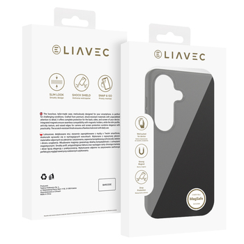 Liavec Silky Case with Metal Camera Frame do Samsung Galaxy S26 czarny