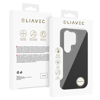Liavec Silky Case with Metal Camera Frame for Samsung Galaxy S26 Ultra black