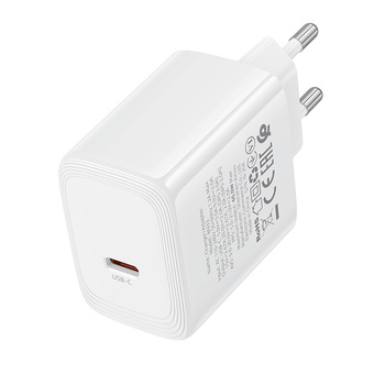Borofone Ładowarka sieciowa BN33 Fuente GaN Typ C - QC3.0 PD 40W biała