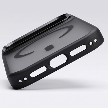 Liavec Cloudy Case with Metal Camera Frame do Iphone 17 Pro Max czarny (Camera Control Button)