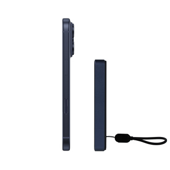 Blavec Power Bank 10000mAh BJ-03 Slim 13,5mm - Typ C - 22,5W magnetyczny indukcyjny Magsafe 3 w 1 (PBBJ03-MC10N) granatowy aluminium