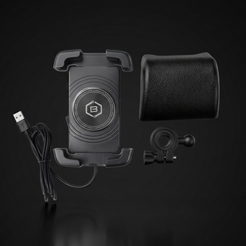 Blavec Uchwyt Rowerowy/Motocyklowy BVC-01 Velo to handlebar with induction charging and shock absorbtion (BVC01-ICSAHB) black