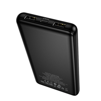 Borofone Power Bank 10000mAh BJ88 Clever - 2xUSB - czarny