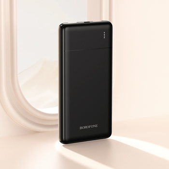 Borofone Power Bank 10000mAh BJ88 Clever - 2xUSB - czarny