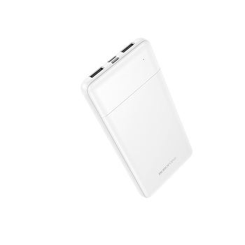 Borofone Power Bank 10000mAh BJ88 Clever - 2xUSB - biały