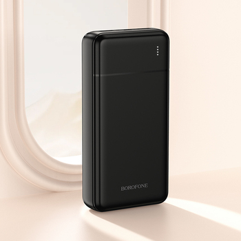 Borofone Power Bank 20000mAh BJ88A Clever - 2xUSB - czarny