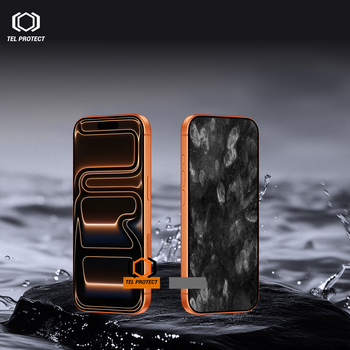 Tel Protect Dust-Free Easy Fit HD Titan Tempered Glass for Iphone 15 Pro Max black