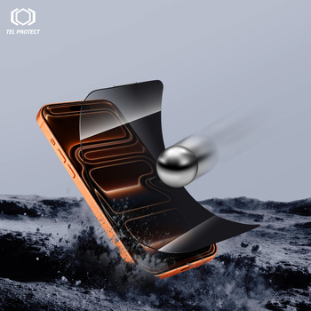Hartowane szkło Tel Protect Dust-Free Easy Fit Privacy Titan do Iphone 17 Pro czarne