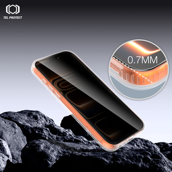 Tel Protect Dust-Free Easy Fit Privacy Titan Tempered Glass for Samsung Galaxy S26 Plus black (with fingerprint unlock)