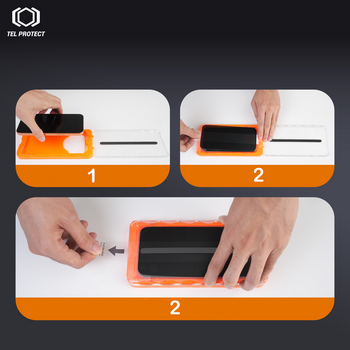 Tel Protect Dust-Free Easy Fit Privacy Titan Tempered Glass for Samsung Galaxy S26 Plus black (with fingerprint unlock)