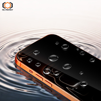 Tel Protect Dust-Free Easy Fit Privacy Full Glue 6D Tempered Glass for Iphone 16 black - 2 pieces