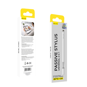 Blavec Passive Stylus Pen BPS-02 Universal 2 in 1 (BPS02-UW) white