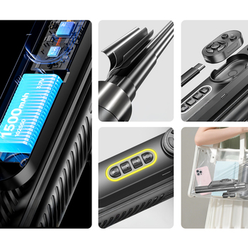 Blavec Selfie Stick Aluminium Move AI Q-01 Auto pop tripod + pilot 1,80 metra (SSAQ01-APTRB180) czarny